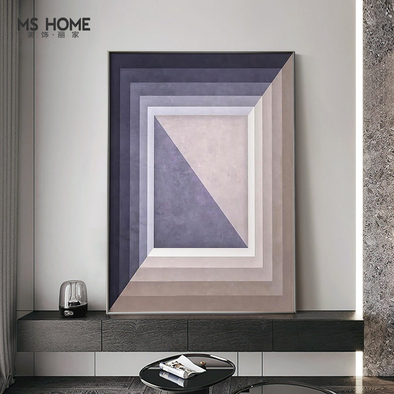 现代简约抽象方形过道玄关房间挂画 美饰丽家现代装饰画