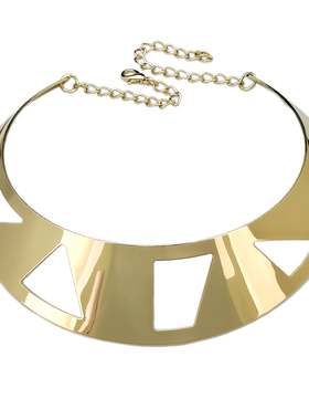 新款欧美夸张金属项圈 时尚个性百搭颈圈舞台夜店配饰