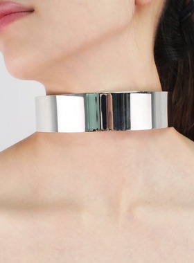 爆款欧美时尚夸张亮面合金颈圈