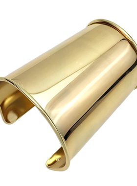 欧美风夸张百搭气质金属宽版手镯