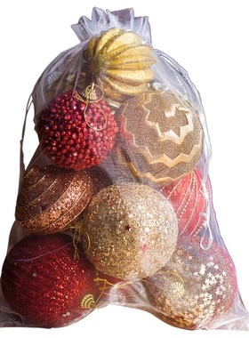 圣诞树彩球挂饰节日装饰套餐配饰布置创意多多包店铺商场北欧