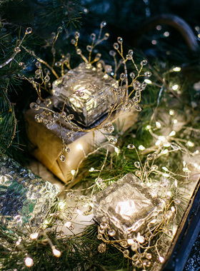 圣诞节装饰圣诞树摆件DIY亚克力水滴珠婚礼商场布置装饰用品