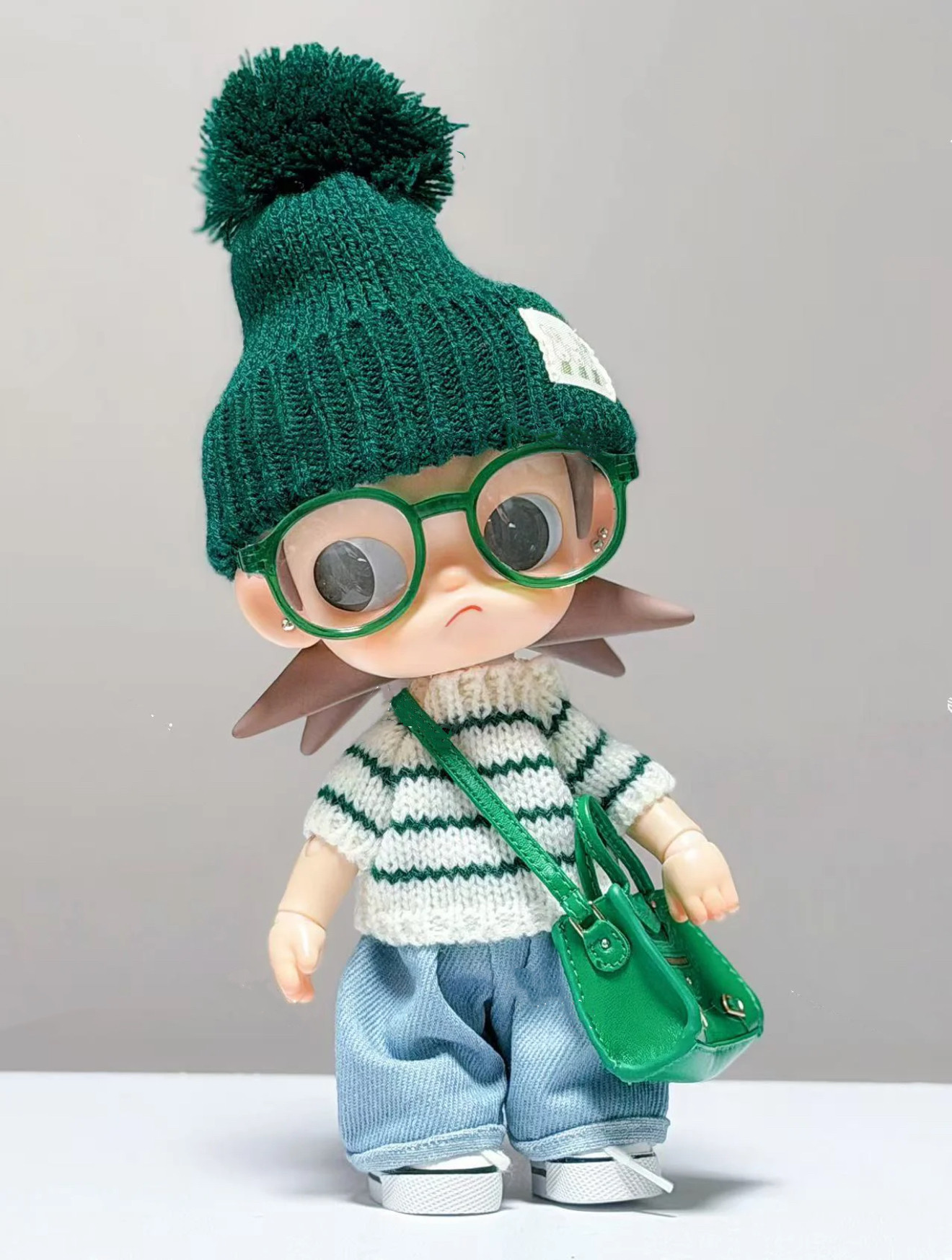 zsiga动人玩偶毛衣套装帽子Zsiga偶娃衣之处条纹套装衣服嘎子姐,淘宝优惠券,粉丝福利购,淘宝优惠卷