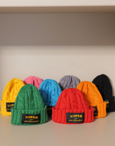 嘎子姐针织帽子冬季穿搭zaiga衣服配饰套装简约多色帽子可爱 - 图1