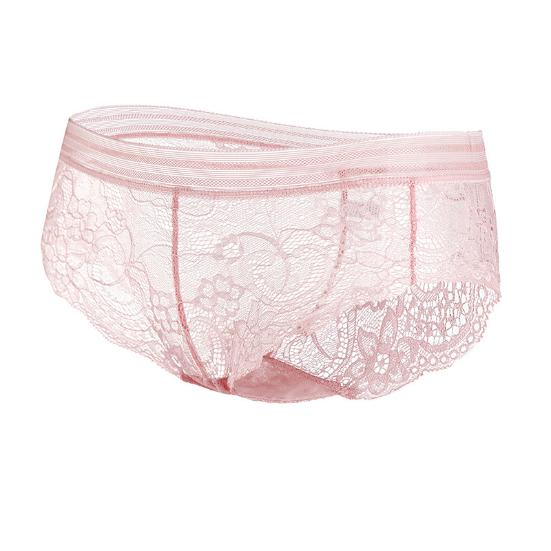 俞兆林女薄蕾丝性感半透明三角裤 俞兆林兰芷内裤