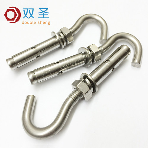 M6 M8 M10 M12不锈钢304膨胀钩 膨胀螺丝钩 带钩膨胀螺栓 - 图1