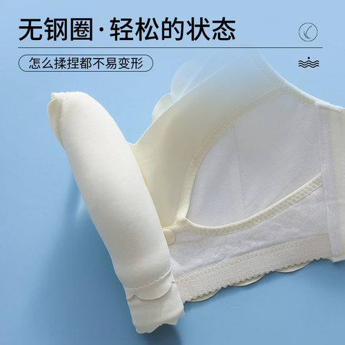 适用哺乳内衣夏季薄款聚拢防下垂孕G妇产後哺乳怀孕期舒适文胸 - 图2