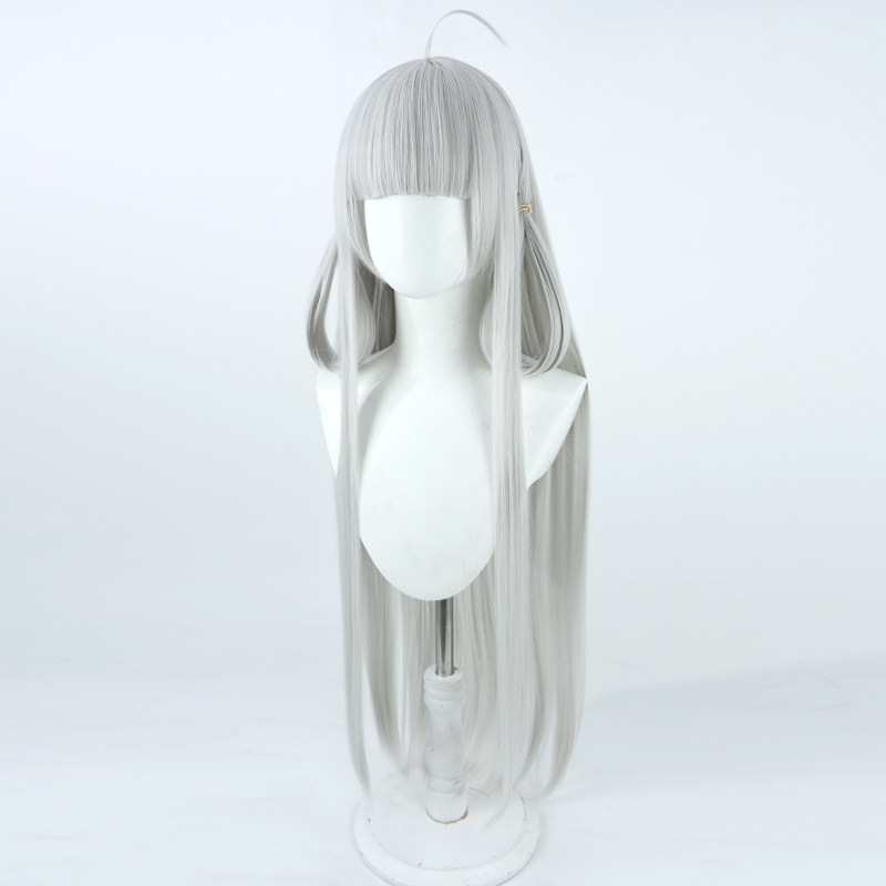 【云容】王者荣耀皮肤西施游龙青影cos假发银白色长直发仿真头
