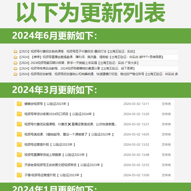 2024年视频号运营教程推广攻略带货技巧变现无人直播实战课程-图0