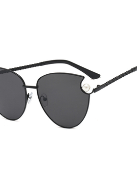 墨镜复古风珍珠海洋片欧美太阳镜