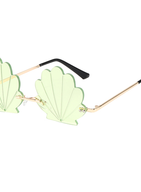 墨镜个性风街拍眼睛无框太阳镜