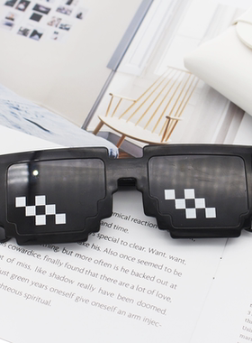 墨镜大佬社会人风马赛克眼镜网红