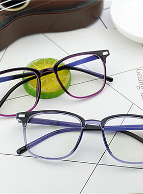 2025复古防蓝光近视眼镜框女防辐射电脑平光镜男潮眼镜框网红款潮