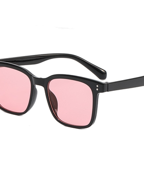 黄色墨镜男复古眼镜大脸网红韩版潮太阳镜女高级感显脸小防紫外线