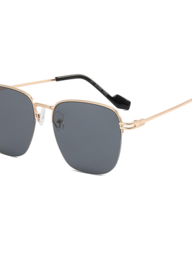 复古街拍墨镜女高级ins感防紫外线茶色大框素颜网红款女士太阳镜