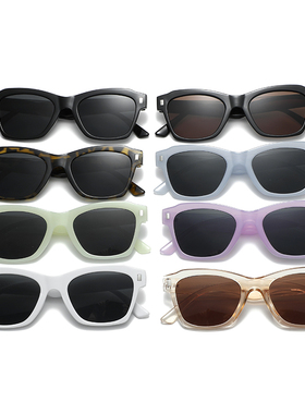 海边度假方形大框街拍太阳眼镜男