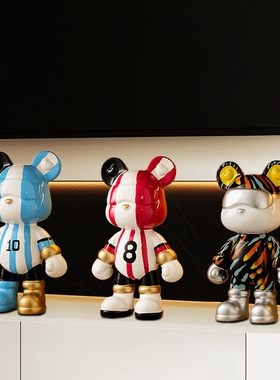 暴力熊摆件客厅轻奢高档大号手办电视柜酒柜玄关家居高级感