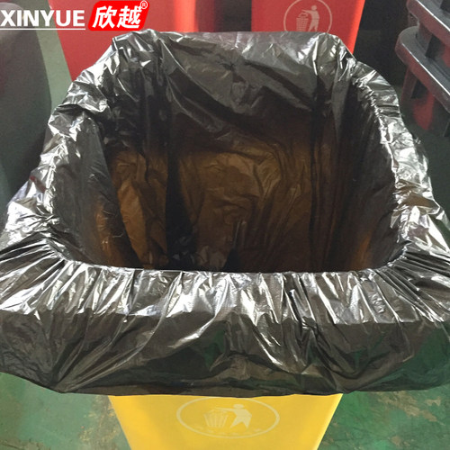 欣越80l升240L升环卫加厚垃圾袋大号100L 120L塑料袋黑色平口 - 图2