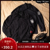 German Public Hair Original Pint Blouse Deep Blue Jacket Fire Station Jacket Windproof Warm Wool Uniform