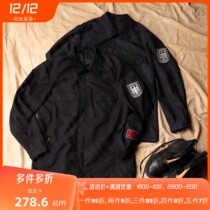 German Public Hair Original Pint Blouse Deep Blue Jacket Fire Station Jacket Windproof Warm Wool Uniform
