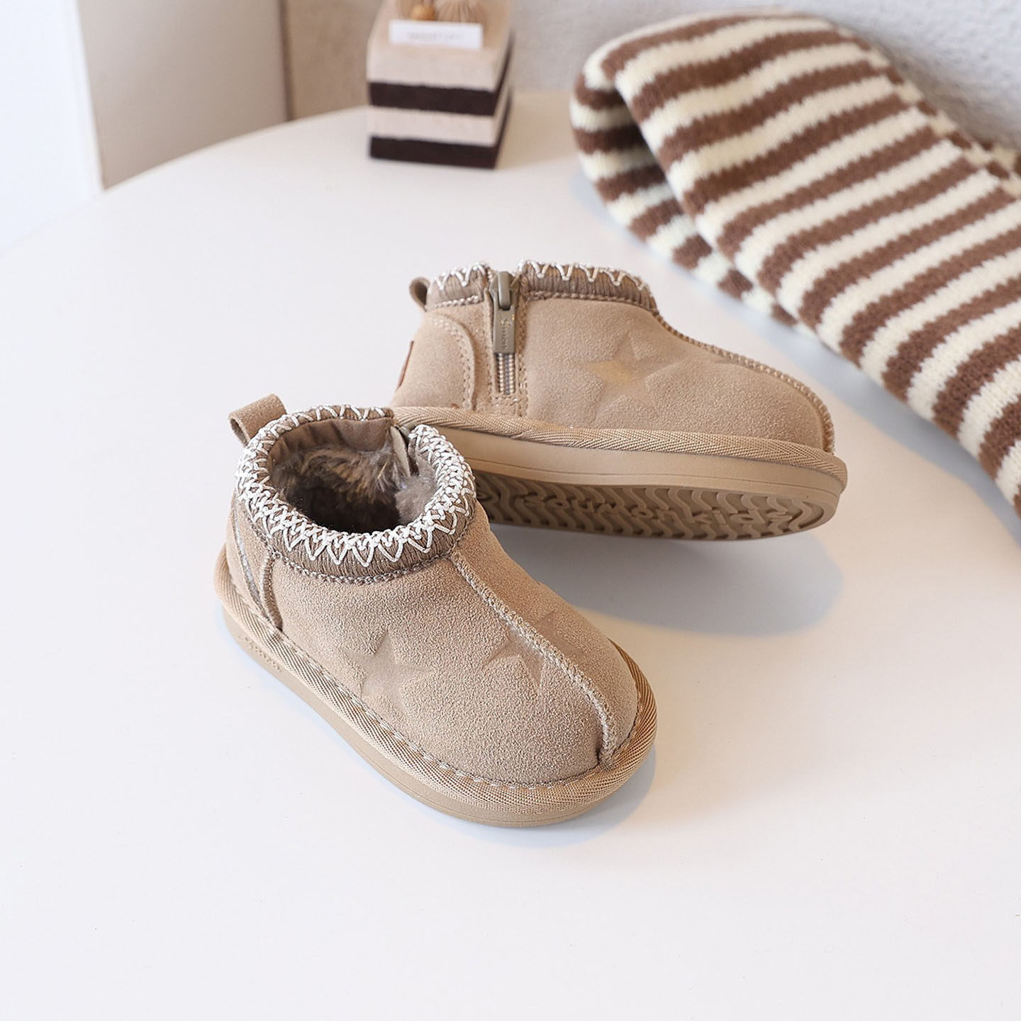 书萌1-6岁女小童防滑雪地靴2025冬季新款加绒保暖女宝休闲大棉鞋,淘宝优惠券,粉丝福利购,淘宝优惠卷