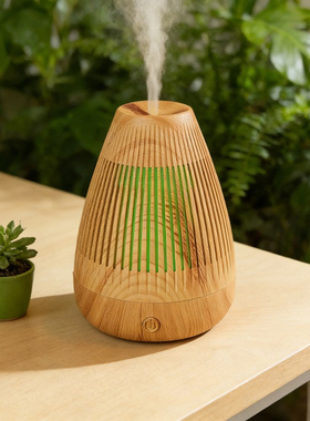 中式复古风香薰机家用卧室加湿器