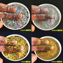High Temperature Gold Shallot Powder Meme Flash Sheet Laser Seven Color Bright Sheet Flash Powder Christmas Silicon Algae Clay Gold Powder Silver Powder