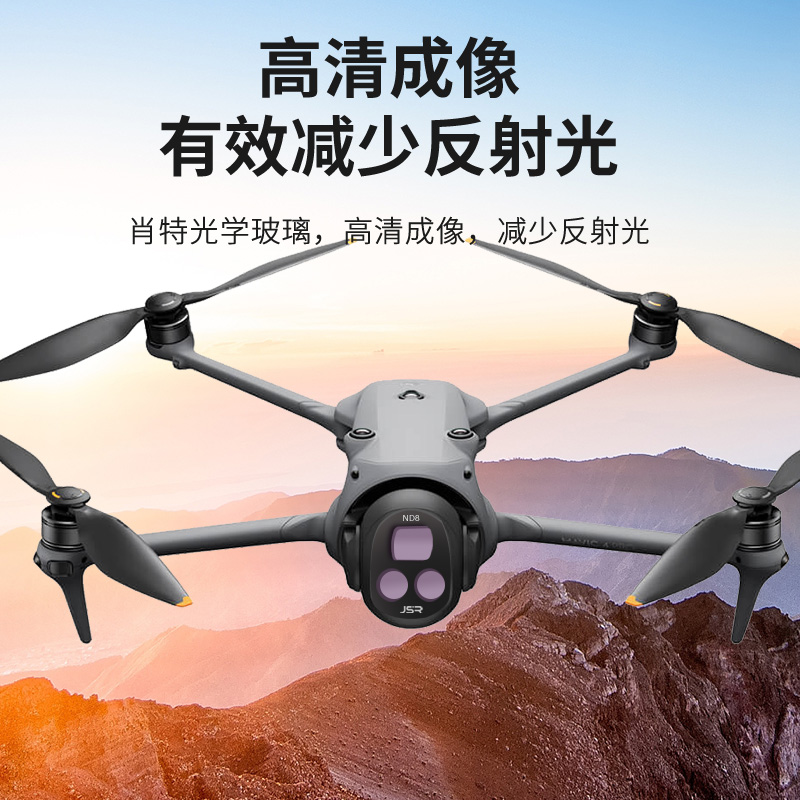 适用大疆无人机御Mavic 4 Pro滤镜UV镜头广角CPL偏振ND减光抗光害 - 图0