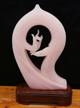 精品玉雕镇宅平安佛手摆件