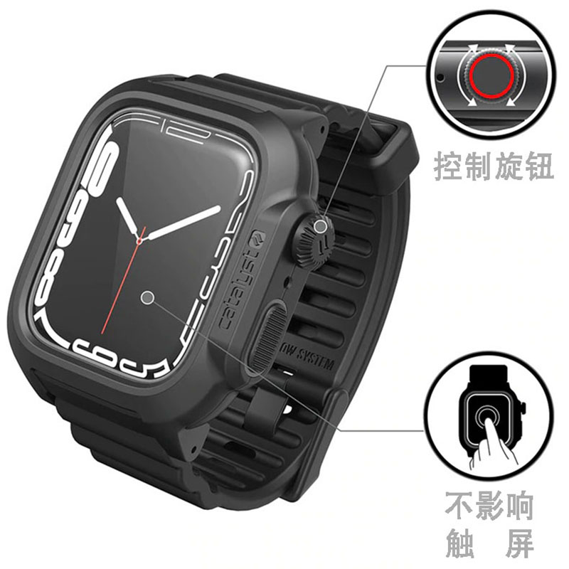 Catalyst适用苹果watch8/S8防水手表带7代保护套S7表带40/45mm壳 - 图0