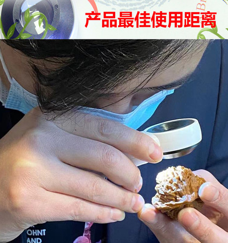 高倍高清手持便携放大镜带led灯放大镜维修文玩珠宝瓷器鉴定 - 图0