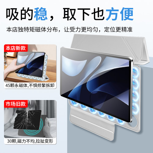gomi适用华为matepadpro132保护套平板air12保护壳122荣耀magicpad3pro磁吸2双面夹115轻薄12.2寸gtpro专用v9 - 图2