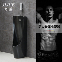 Black small poop wall-mounted wall-mounted sensor Deodorant Makeup room Home Mens integrated fully automatic induction urinal