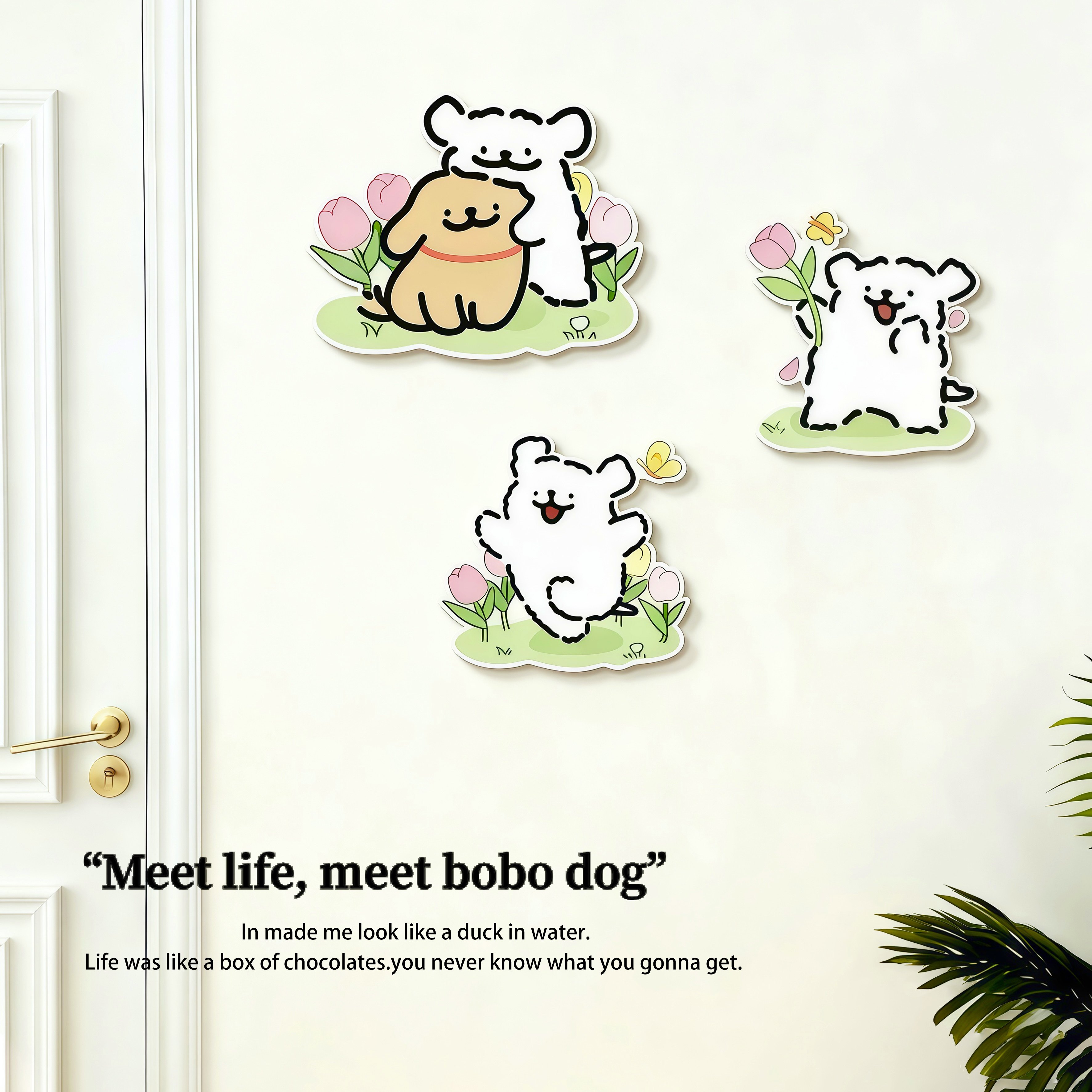 亚克力贴画墙贴纸墙面遮丑美化装饰补洞神器贴画改造高级感可爱,淘宝优惠券,粉丝福利购,淘宝优惠卷