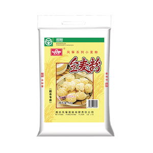 风筝牌全麦粉5kg*1袋装面粉包子馒头饼家庭装烘焙原料全麦面粉