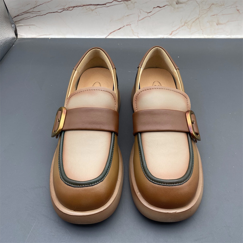 牛皮真皮断码撤柜处理女鞋新款圆头中口轻便平底防滑时尚乐福鞋,淘宝优惠券,粉丝福利购,淘宝优惠卷