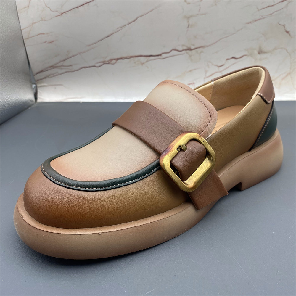 牛皮真皮断码撤柜处理女鞋新款圆头中口轻便平底防滑时尚乐福鞋,淘宝优惠券,粉丝福利购,淘宝优惠卷