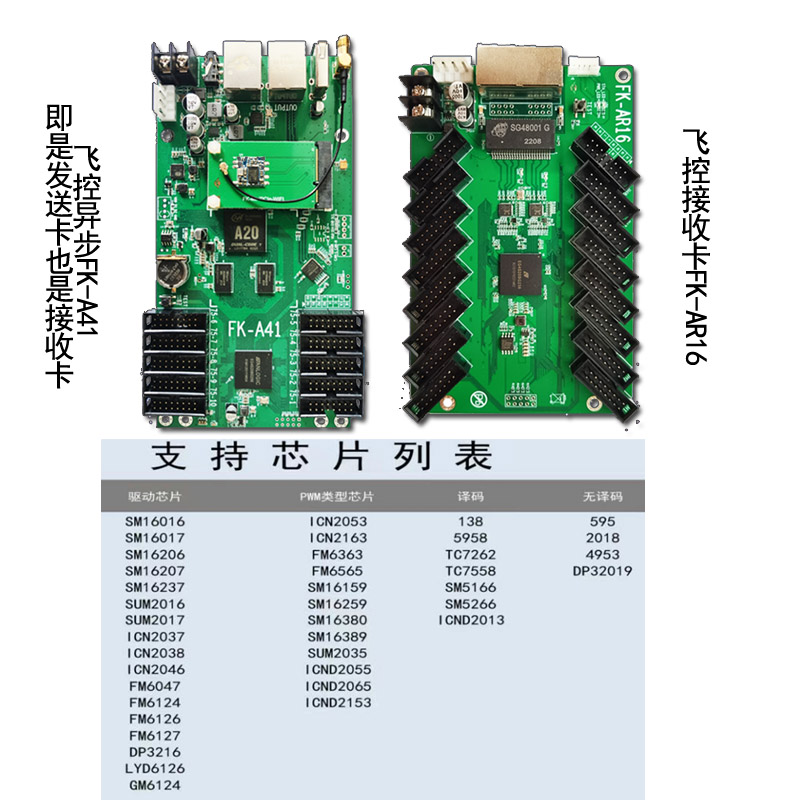 飞控-集1全彩LED显示屏大屏幕控制器 群 WIFIA4 异步控制卡K手机F - 图0