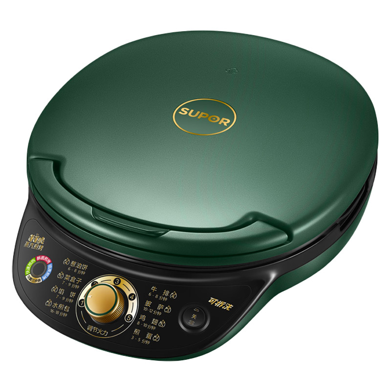 苏泊尔天居专卖店苏泊尔电饼铛可拆洗家用双面加热深盘烙煎烤机小型正品0