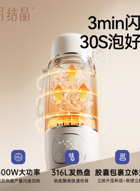 十月结晶恒温水壶外出便携泡奶杯