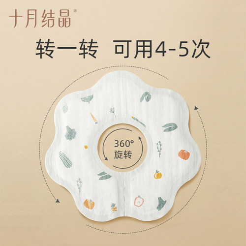 十月结晶婴儿一次性围嘴儿童饭兜免洗防水围兜宝宝口水巾吃饭便携 - 图2