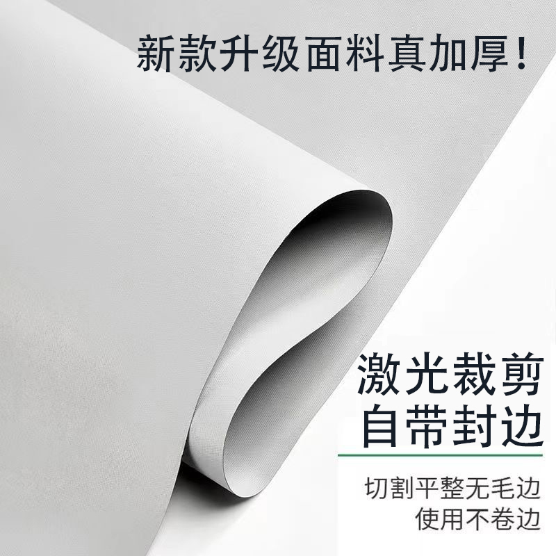 窗帘卷帘遮光免打孔安装办公室厨房卫生间阳台加厚防晒隔热遮阳帘 - 图0