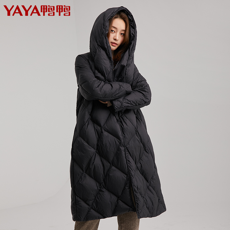 鸭鸭 年新款羽绒服女中长款长过膝中厚款菱形格反季特卖清仓 2020 鸭鸭 年新款羽绒服女中长款长过膝中厚款菱形格反季特卖清仓 2020