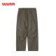 Yaya casual long pleated versatile drawstring trousers
