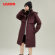 YaYa fashion mid-length hooded down jacket