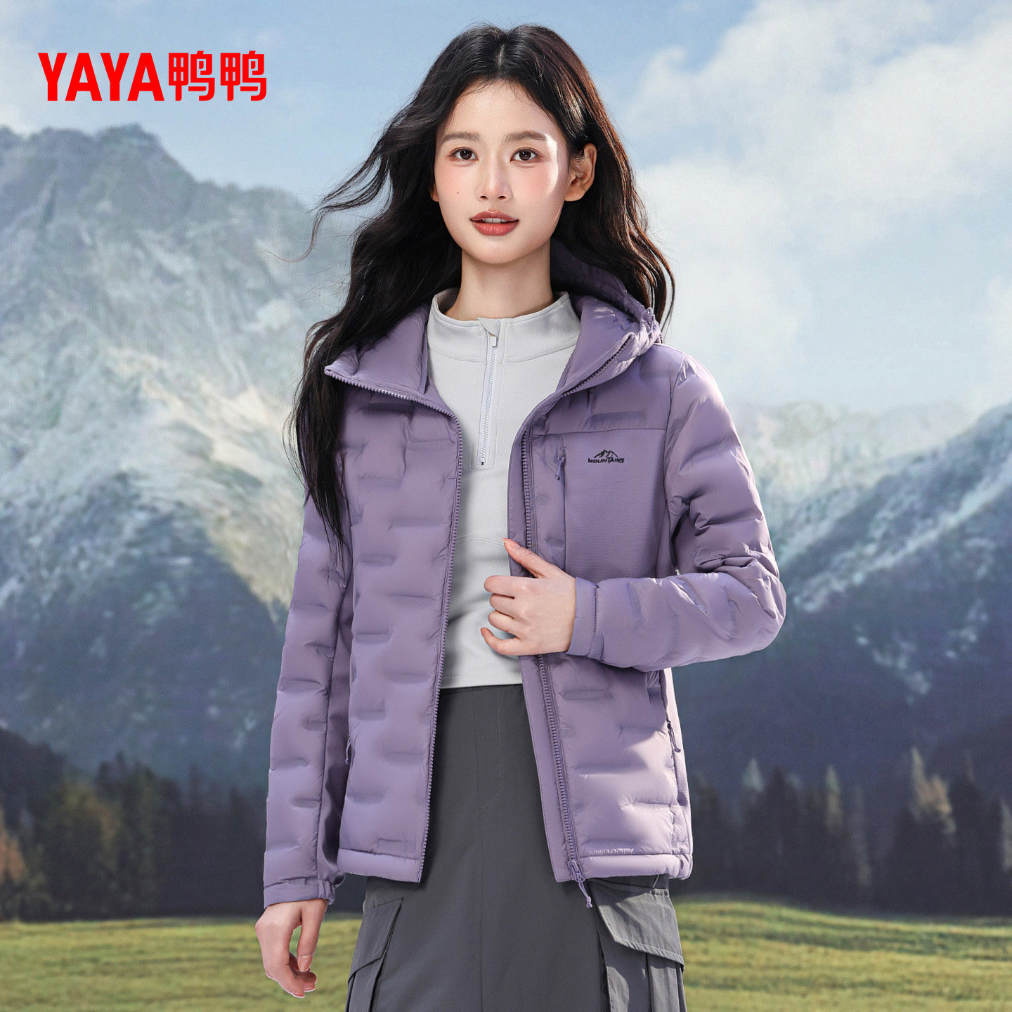 鸭鸭羽绒服女2025年冬季新品短款轻薄时尚舒适简约连帽鸭绒外套F,淘宝优惠券,粉丝福利购,淘宝优惠卷