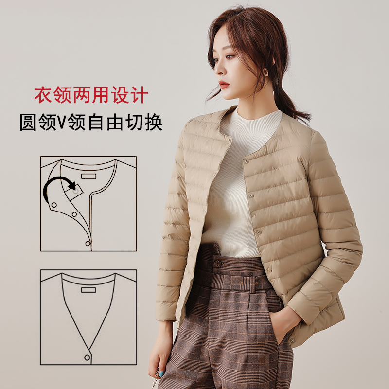 鸭鸭2021年冬季新款短款羽绒羽绒服 鸭鸭羽绒服