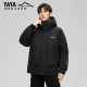 Duck down jacket autumn and winter warm and versatile hooded