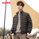 Duck down jacket for men's 2023 winter new lightweight and short stand up collar minimalist and versatile warm jacket Y