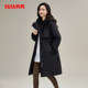 YaYa fashion mid-length hooded down jacket